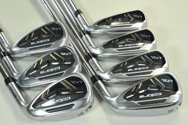 Cobra LTDx 5-PW,GW Iron Set Regular Flex Right KBS Tour 90g Steel # 186326