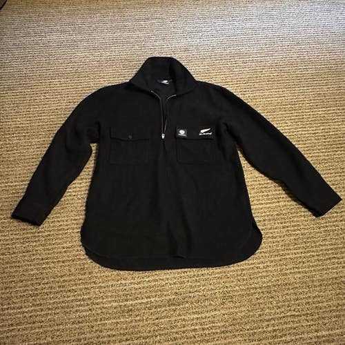 Rare Swanndri New Zeeland Wool Half Zip Pull-over  Mens Medium All Blacks Rugby