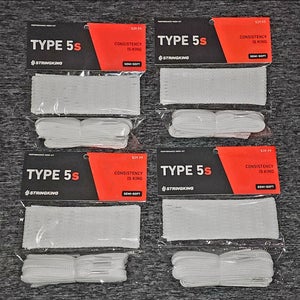 《LOT OF 4》StringKing Type 5S PERFORMANCE MESH KIT Semi-Soft WHITE Stringing Supplies FULL KIT
