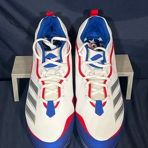 New Adidas Icon 6 Bounce Stars And Stripes Men’s Sz 16 Metal Baseball Cleats