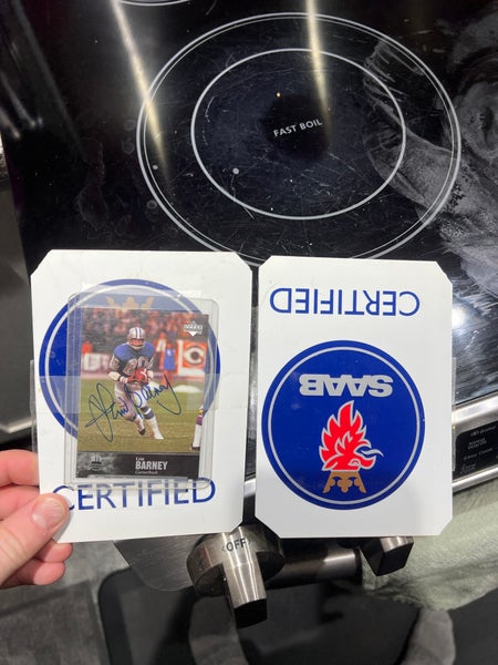 Lem Barney Detroit Lions Certified By SAAB