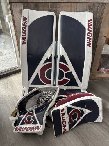 Game Worn Colorado Avalanche 3rd Jersey 34" Vaughn Full Right SLR3 Pro Carbon Pro Stock