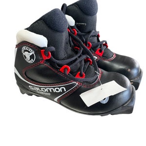Used Salomon Boys Sns Xc Ski Boots Black Yt-13 11833-s000161015