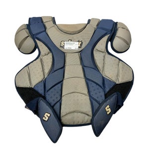 Used Schutt Scorpion Catchers Chest Protector Navy Blue Intermed 11833-s000160579
