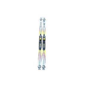 Used Salomon Tream Racing Jr 121 111 Cm Cross Country Ski Boys Combo 11833-s000131924