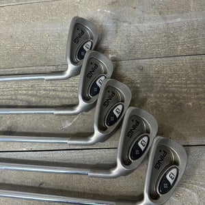 PING i3 + Plus Men’s Iron Set Black Dot 5-9 RH Regular Steel Ping Grips