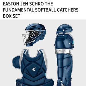 New Easton Fastpitch Jen Schro The Fundamental Navy Catchers Gear Set Size Large