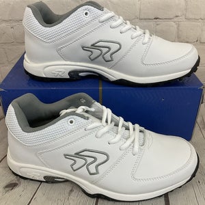 RIP-IT 4842-0609-110 Ringor Flite Turf Womens Softball Shoes White Silver US 8.5