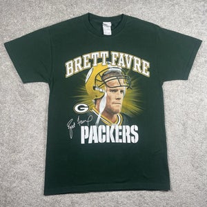 Green Bay Packers Vintage 1990s Brett Favre NFL Graphic T-Shirt Size Medium M