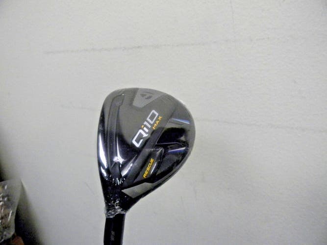 NEW TAYLORMADE Qi10 MAX LEFT HAND RESCUE HYBRID #4 23* SPEEDER NX 50g REG W HC