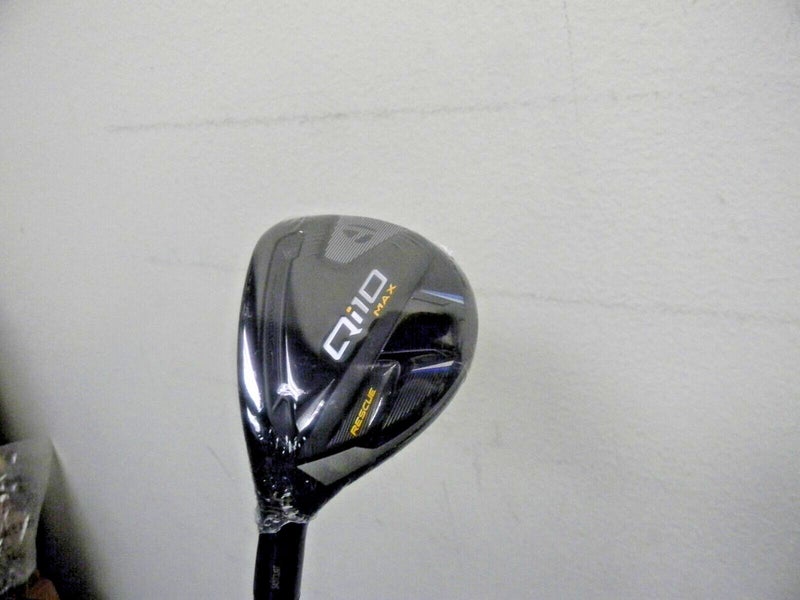 NEW TAYLORMADE Qi10 MAX LEFT HAND RESCUE HYBRID #4 23* SPEEDER NX 50g REG W HC