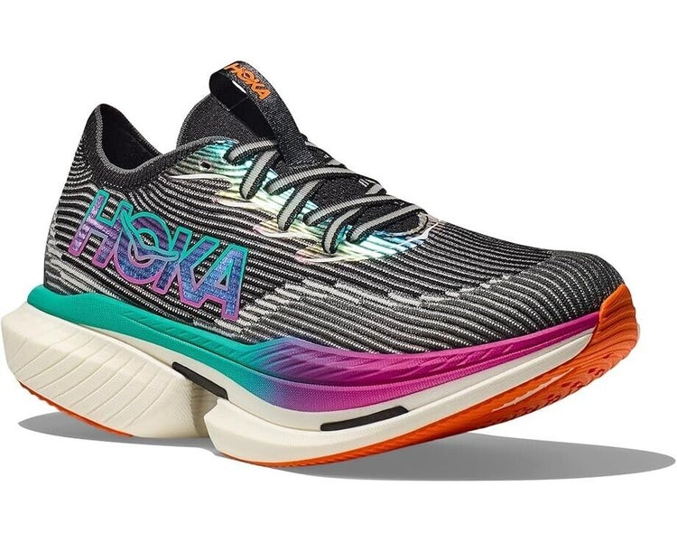 Hoka One One Cielo X 1 1147910-BCQ Sneaker Men 6.5 Black Aqua Running Shoes P227