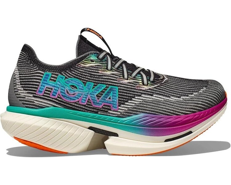 Hoka One One Cielo X 1 1147910-BCQ Sneaker Men 6.5 Black Aqua Running Shoes P227