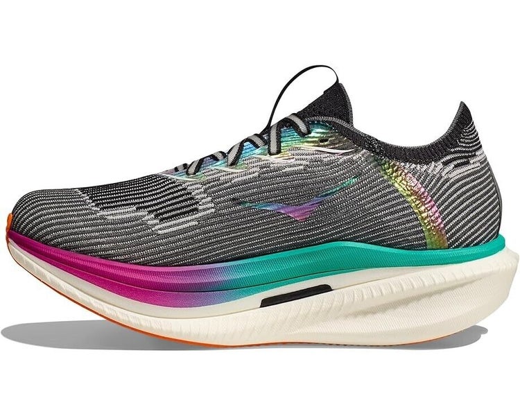 Hoka One One Cielo X 1 1147910-BCQ Sneaker Men 6.5 Black Aqua Running Shoes P227