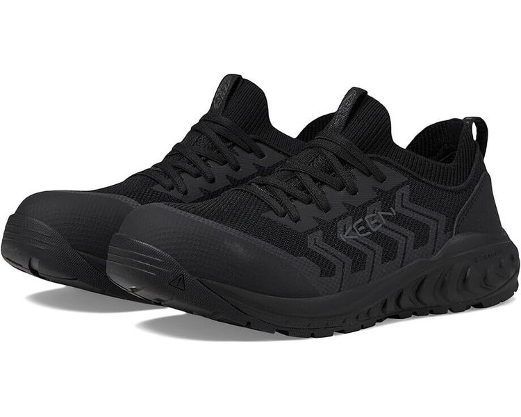 KEEN Utility Arvada Shift 1028722 Sneakers Womens US 8 Black Comp Toe Shoes P234