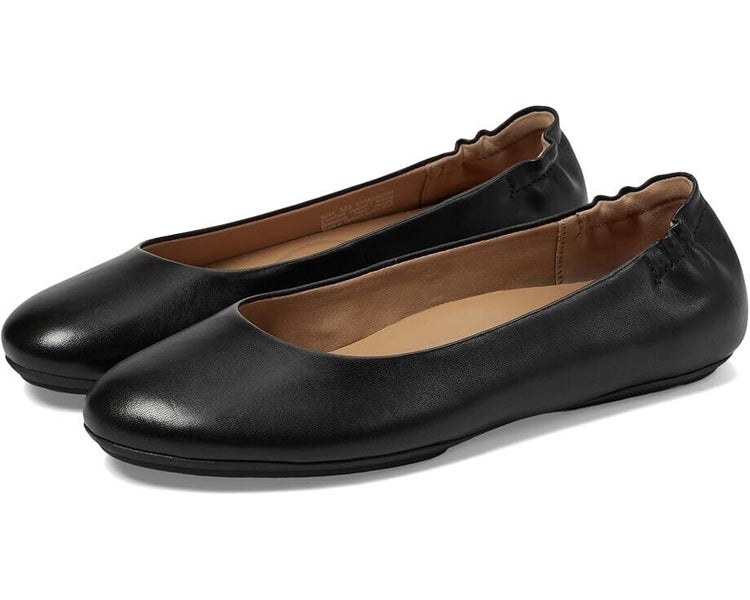 Dansko Mollie Flats Women's US 10.5-11 Black Nappa Leather Slip On Pump P319