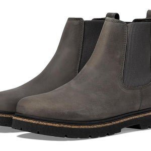 Birkenstock Highwood 1025792 Chelsea Unisex US L8/M6 Graphite Slip-On Boots P219