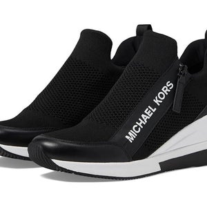 Michael Kors Willis 43S2WIFS1D-001 Sneaker Women 9 Black Knit Trainer Shoes P391