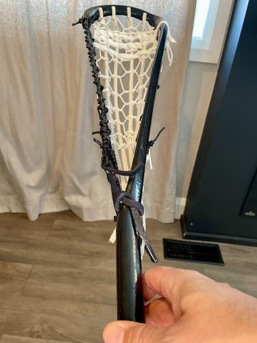 Wooden Traditional Lacrosse Stick Stained In Black