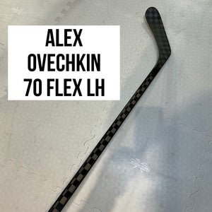 Senior(1x)Left Ovechkin 70 Flex PROBLACKSTOCK Toe Pattern Unbranded Pro Stock Hockey Sticks