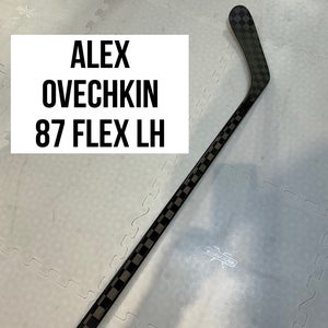 Senior(1x)Left Ovechkin 87 Flex PROBLACKSTOCK Toe Pattern Unbranded Pro Stock Hockey Sticks