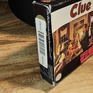 SNES Clue Super Nintendo Entertainment System 1992 Video Game With Box & Manual