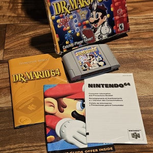 Dr. Mario 64 Nintendo 64 2001 CIB Complete in Box Manual TESTED Video Game