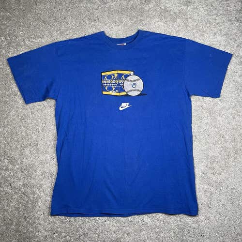 Vintage 2005 Milwaukee Brewers Nike Team T-Shirt Center Swoosh Graphic Shirt XL