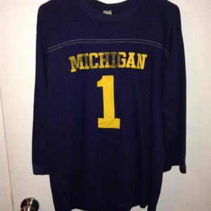 RARE Vintage University of Michigan Wolverines Football Jersey Shirt Mens XL