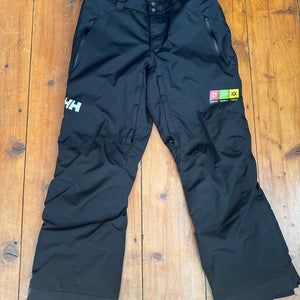 Helly Hansen Full Side Zip Insulated Ski Pants Black Large Men's (Used)