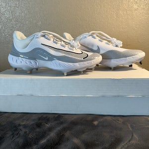 New Metal Nike Alpha Huarache Elite 4 Sz 10