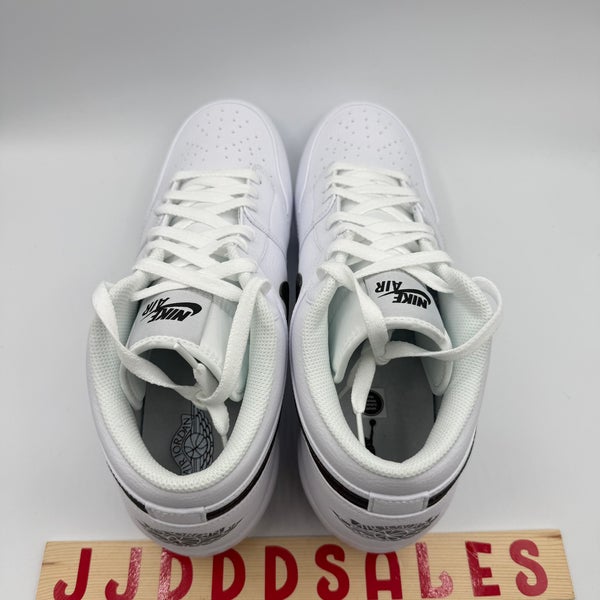 Air Jordan 1 Retro MCS Low White Black Baseball Cleats  display picture 3