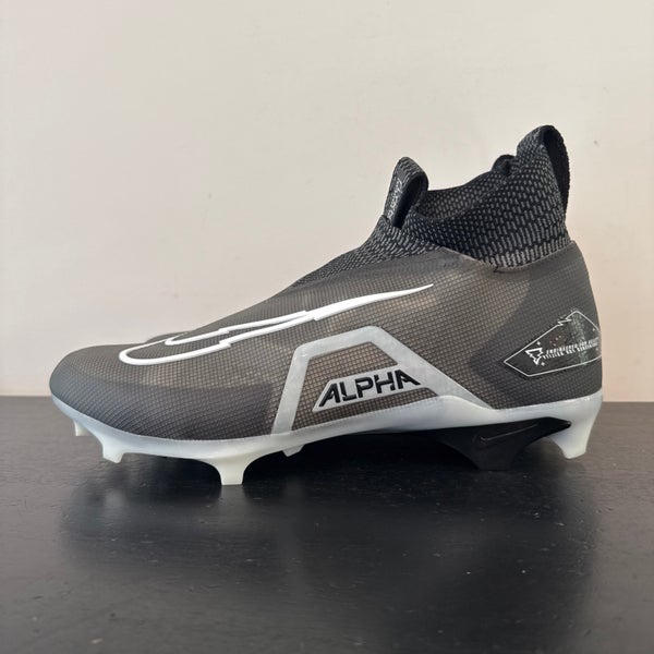 Size 14.5 Nike Alpha Menace Elite 3 Football Cleats Black CT6648-001 - NEW