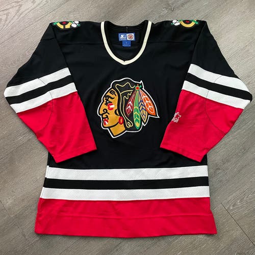 STARTER Chicago Blackhawks Replica Fashion Jersey Sz M