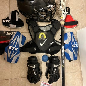 Lacrosse equipment. Full set up. Meets NOCSAE