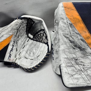 True L20.2 Pro Custom Goalie Glove and Blocker Pro Stock Used NCAA (3)