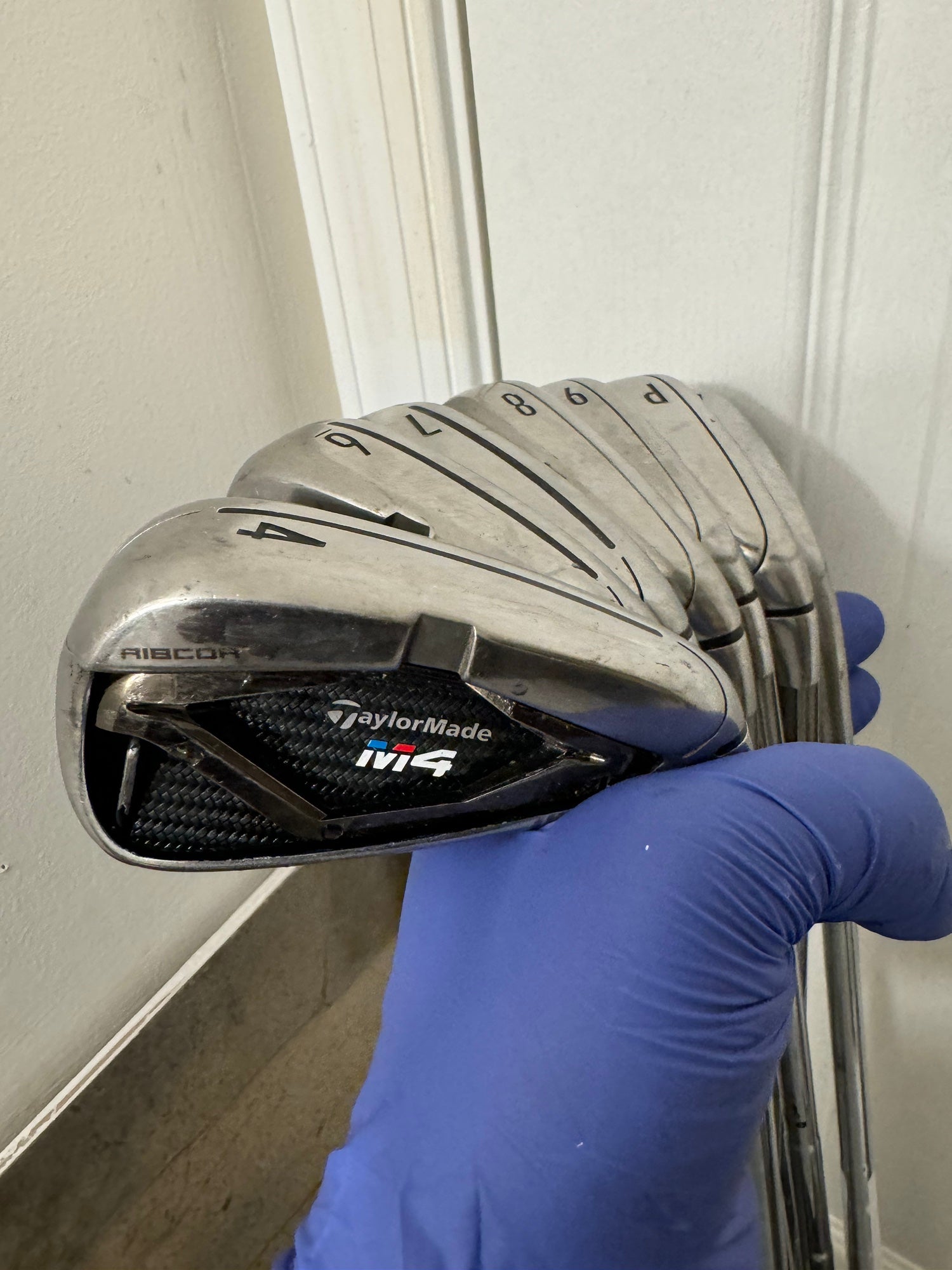 TaylorMade M4 Iron Set 4–PW-AW Steel Shaft Stiff Flex Right Handed  display picture 1