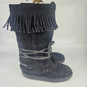 Steger Mukluks Kodiak Black Moosehide Leather Winter Snow Boots Men's Size: 12