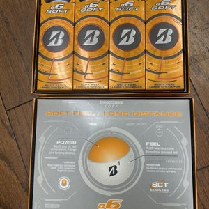 2 Dozen Bridgestone E6 Soft Golf Balls White