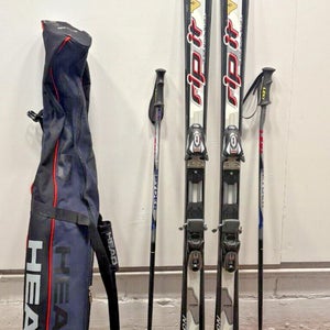 Volkl Rebellion Rip It 170cm Skis Marker M 1100 Bindings Leki Poles HEAD Bag