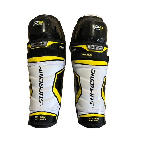 Bauer Supreme 2S Pro - Lightly Used Pro Stock Shin Pads (15")