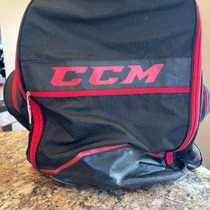 Used Ccm Sr Hockey Wheeled Black/Red