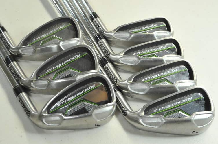 TaylorMade Rocketballz HL 4-PW Iron Set Regular Flex Right Steel # 189186