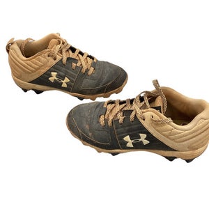 Used Under Armour BASEBALL CLEATS BB/SB Cleats Black And White Junior 02 11760-S000067128