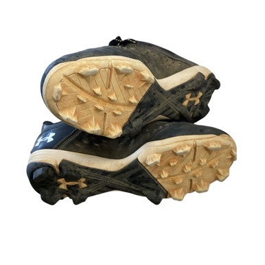 Used Under Armour BASEBALL CLEATS BB/SB Cleats Black Junior 04.5 11760-S000070711
