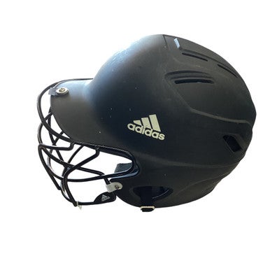 Used Adidas BATTING HELMET W/ MASK Batting Helmet w/Mask Black SM 11760-S000067776