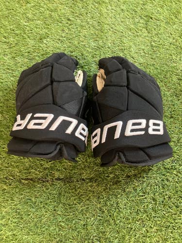 Bauer Vapor Hyperlite Hockey Gloves-14"-Single Layer Palms-Custom Short Cuff-Poron Inserts