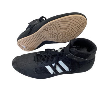 Used Adidas Wrestling Shoes Black Senior 9.5 11760-S000071416