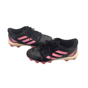 Used Adidas SOFTBALL CLEATS BB/SB Cleats Black Junior 04.5 11760-S000068403