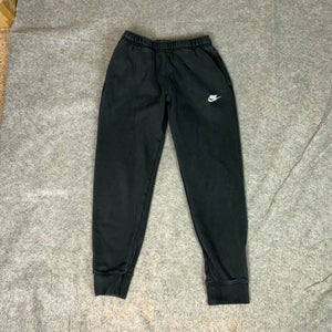 Nike Mens Pants Small Black White Sweatpant Jogger Sportswear Club Air Sports